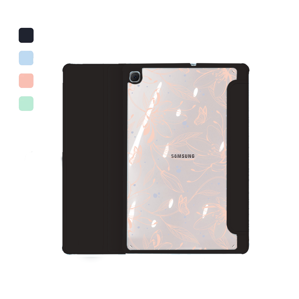 Android Tab Acrylic Flipcover - Sketchy Flower & Butterfly 1.0