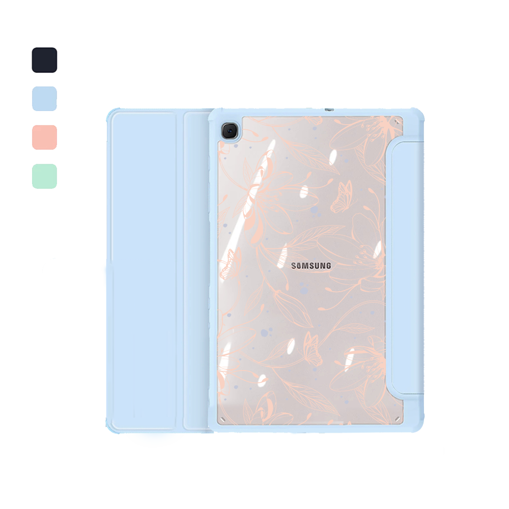 Android Tab Acrylic Flipcover - Sketchy Flower & Butterfly 1.0