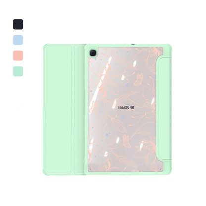 Android Tab Acrylic Flipcover - Sketchy Flower & Butterfly 1.0