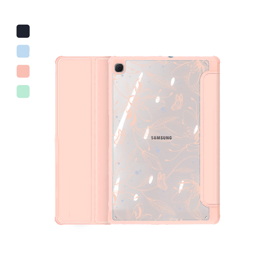 Android Tab Acrylic Flipcover - Sketchy Flower & Butterfly 1.0