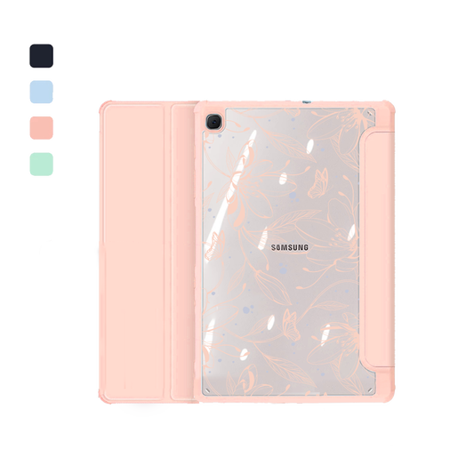 Android Tab Acrylic Flipcover - Sketchy Flower & Butterfly 1.0