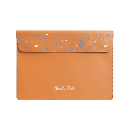 Vegan Leather Sleeve - Sketchy Flower & Butterfly 2.0