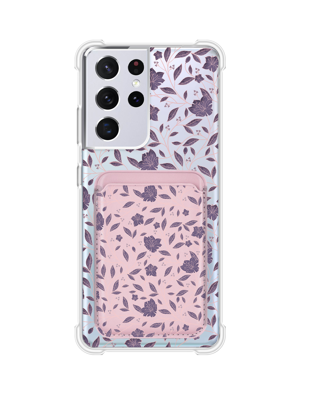 Android Magnetic Wallet Case - Sketchy Flower 4.0
