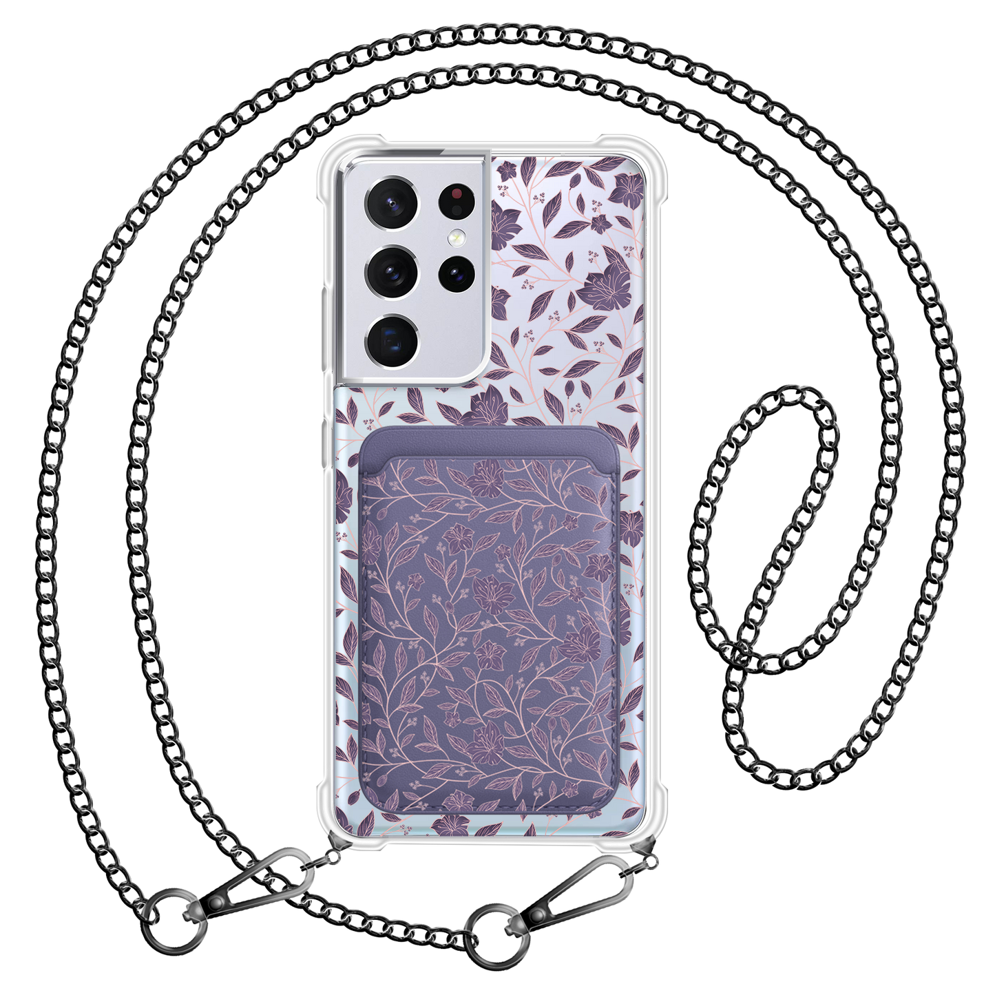 Android Magnetic Wallet Case - Sketchy Flower 4.0