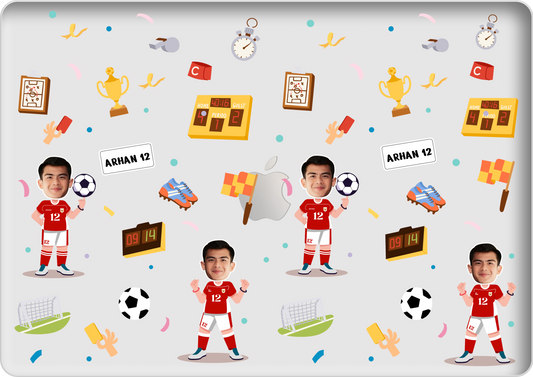 Macbook Snap Case - Face Grid Dream Soccer