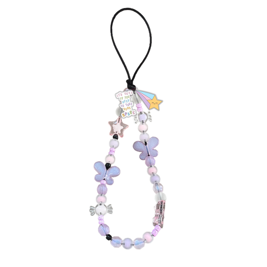 Beaded Strap with Acrylic Charm - Space