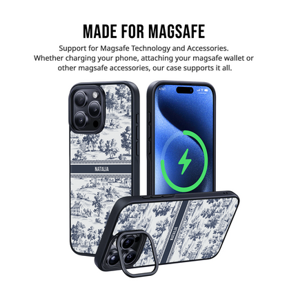 iPhone Standee Grip Case - Toile du Juoy Country Side