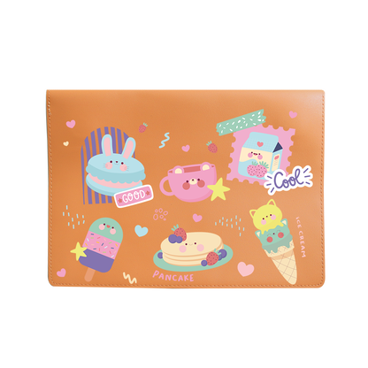 Vegan Leather Sleeve - Sweet Cafe