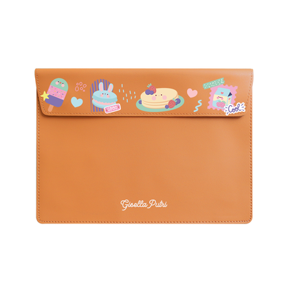 Vegan Leather Sleeve - Sweet Cafe