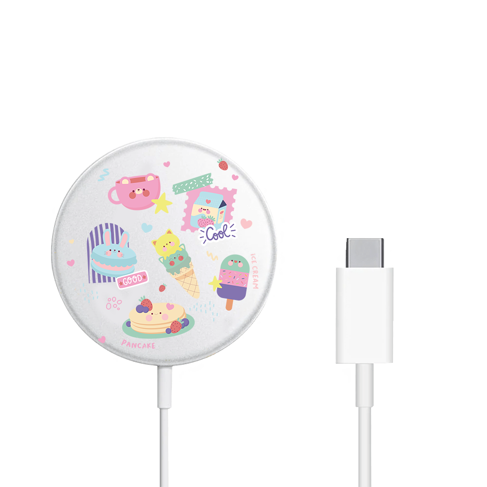 Magnetic Wireless Charger - Sweet Cafe