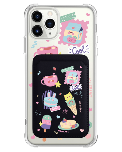 iPhone Magnetic Wallet Case - Sweet Cafe