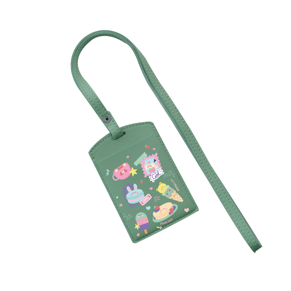 Vegan Leather Lanyard - Sweet cafe