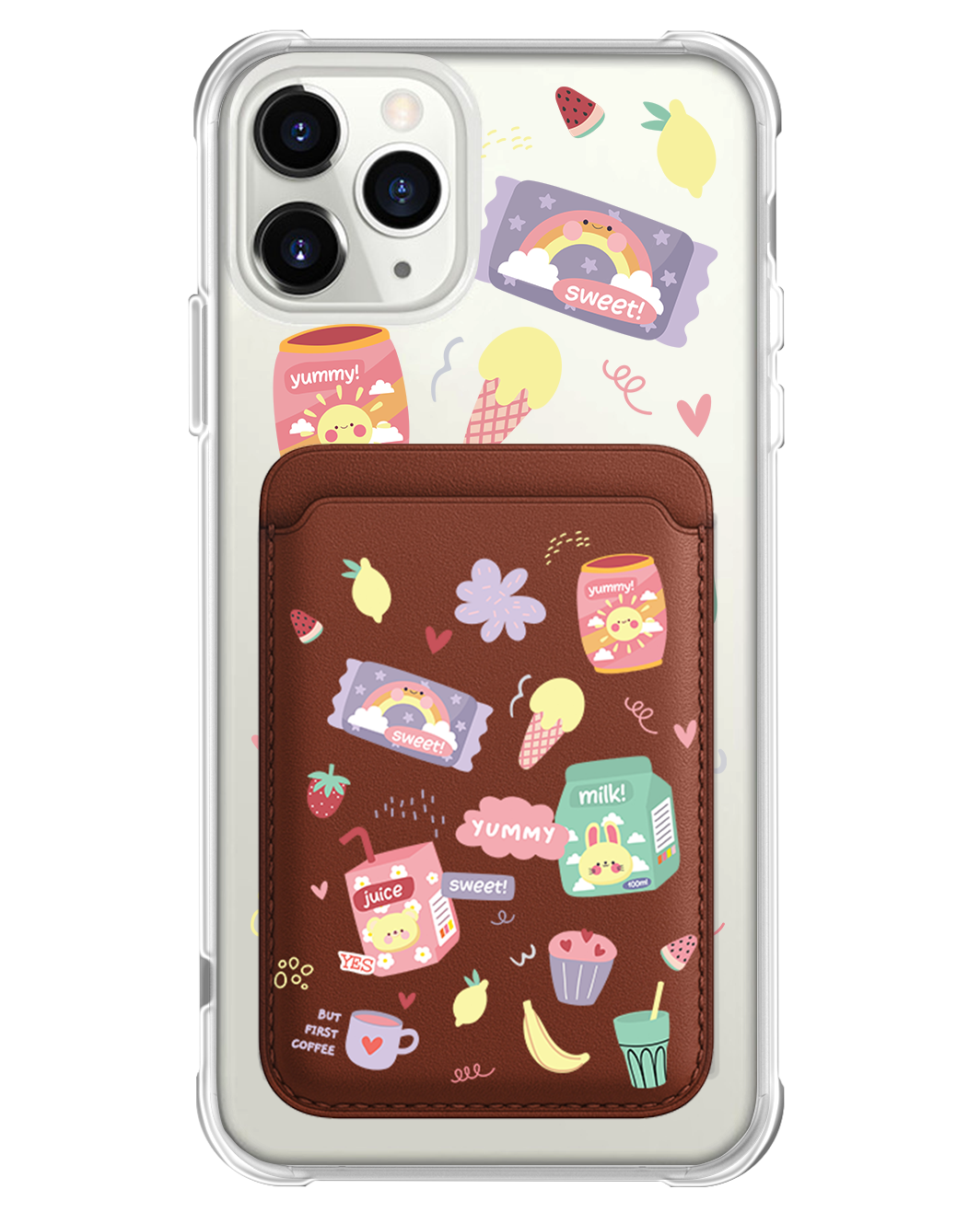 iPhone Magnetic Wallet Case - Sweet Yummy