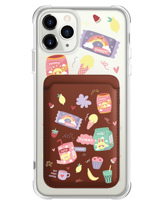 iPhone Magnetic Wallet Case - Sweet Yummy