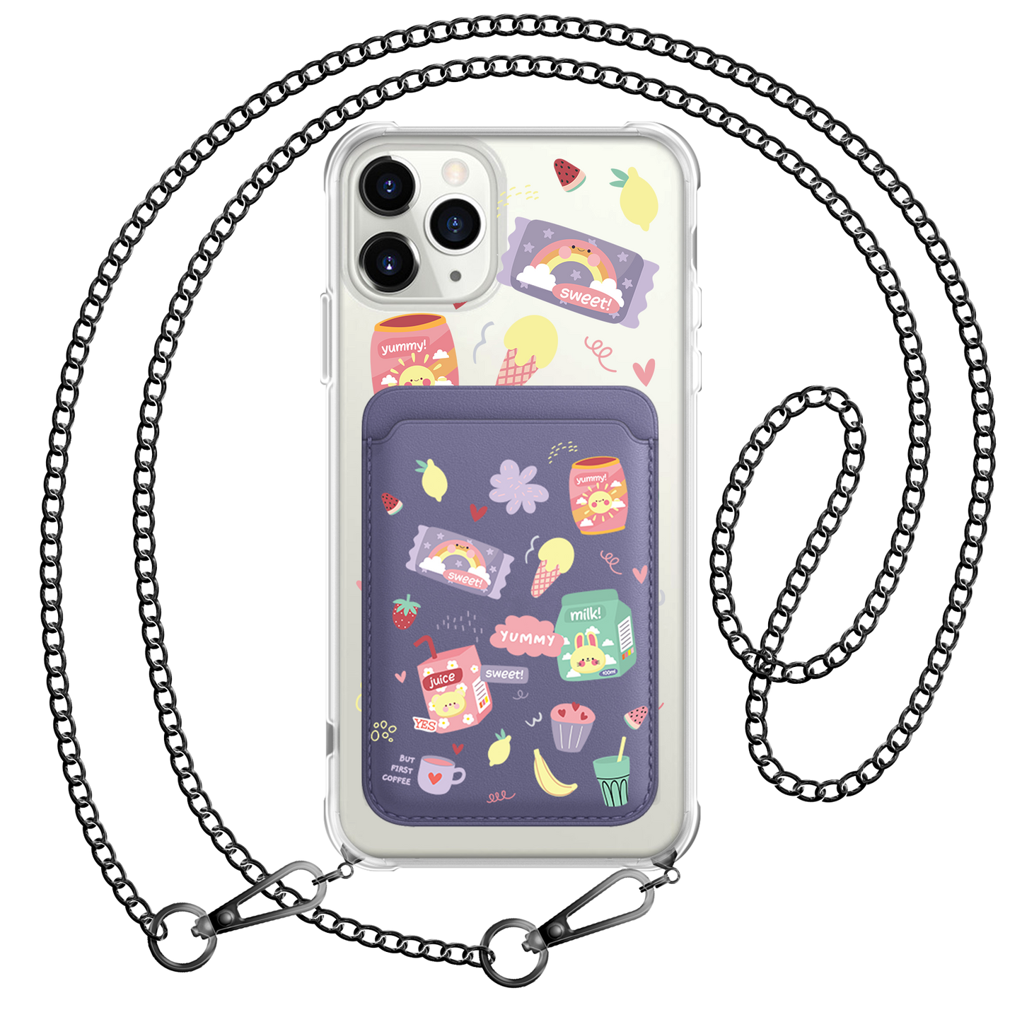 iPhone Magnetic Wallet Case - Sweet Yummy