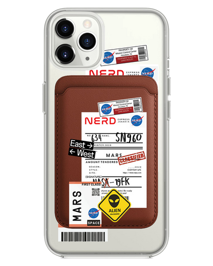 iPhone Magnetic Wallet Case - Ticket to Mars