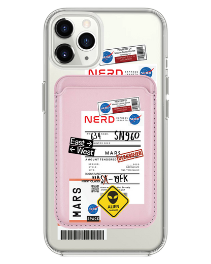 iPhone Magnetic Wallet Case - Ticket to Mars