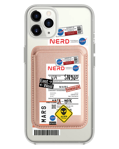 iPhone Magnetic Wallet Case - Ticket to Mars