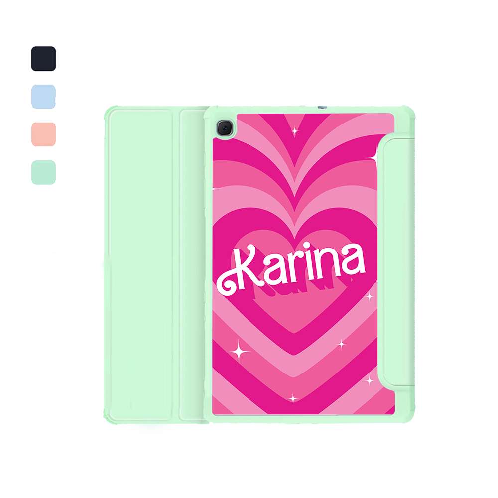 Android Tab Acrylic Flipcover - Barbie Love Pattern