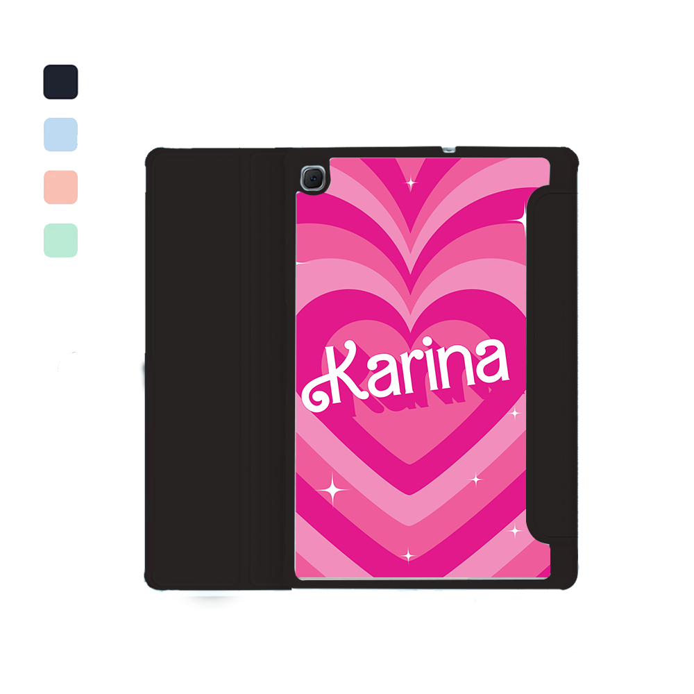 Android Tab Acrylic Flipcover - Barbie Love Pattern