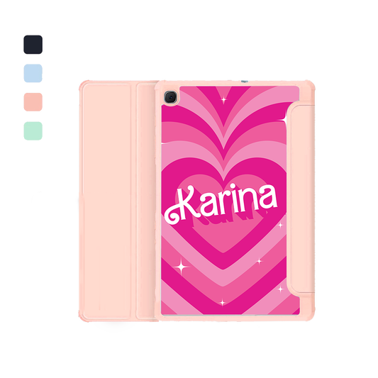 Android Tab Acrylic Flipcover - Barbie Love Pattern