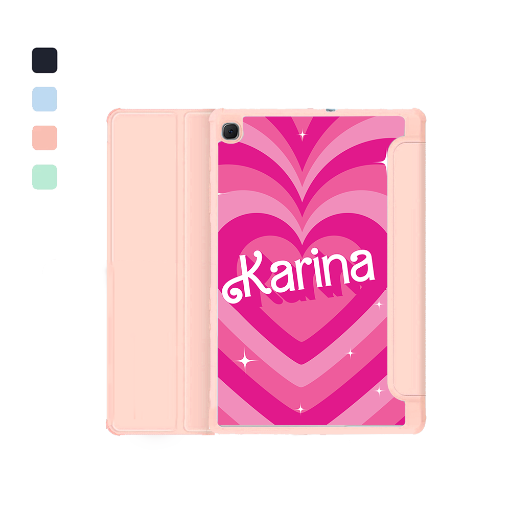 Android Tab Acrylic Flipcover - Barbie Love Pattern