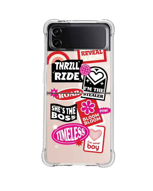 Android Flip / Fold Case - The Boyz Song Sticker Pack