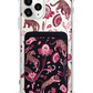 iPhone Magnetic Wallet Case - Tiger & Floral 2.0