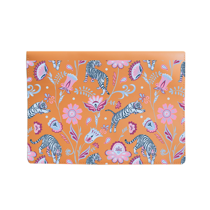 Vegan Leather Sleeve - Tiger & Floral 3.0