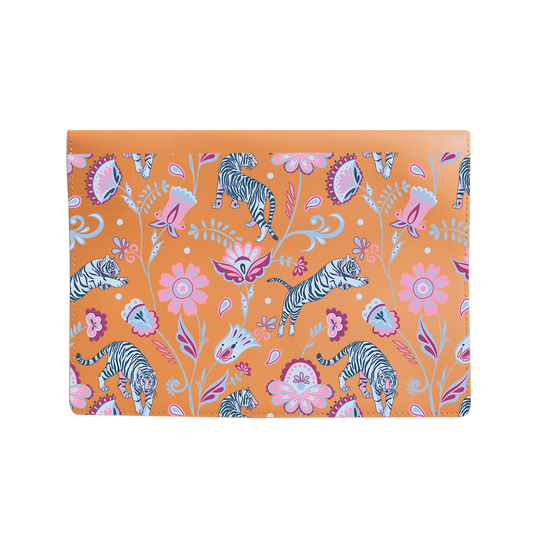 Vegan Leather Sleeve - Tiger & Floral 3.0