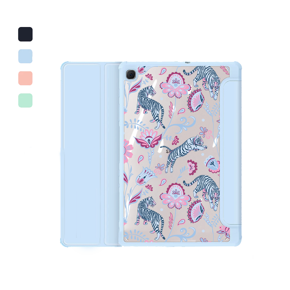 Android Tab Acrylic Flipcover - Tiger & Floral 3.0