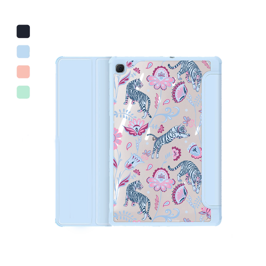 Android Tab Acrylic Flipcover - Tiger & Floral 3.0