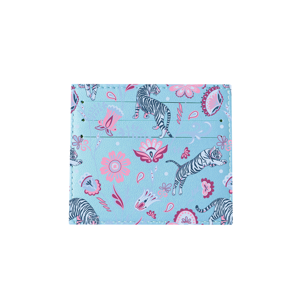 6 Slots Card Holder - Tiger & Floral 3.0