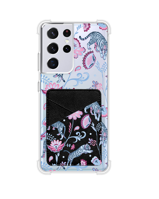 Android Phone Wallet Case - Tiger & Floral 3.0