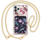 iPhone Magnetic Wallet Case - Tiger & Floral 3.0