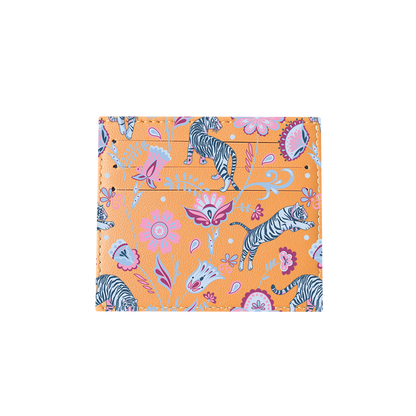 6 Slots Card Holder - Tiger & Floral 3.0
