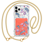 iPhone Phone Wallet Case - Tiger & Floral 3.0