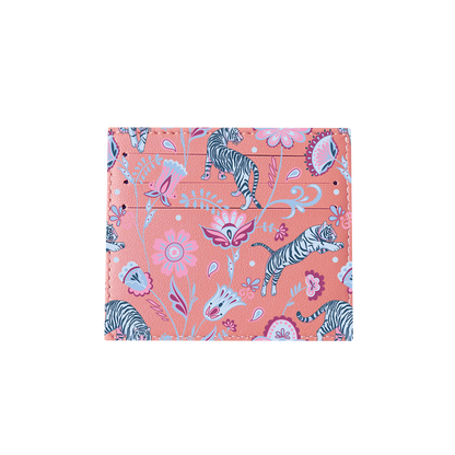 6 Slots Card Holder - Tiger & Floral 3.0