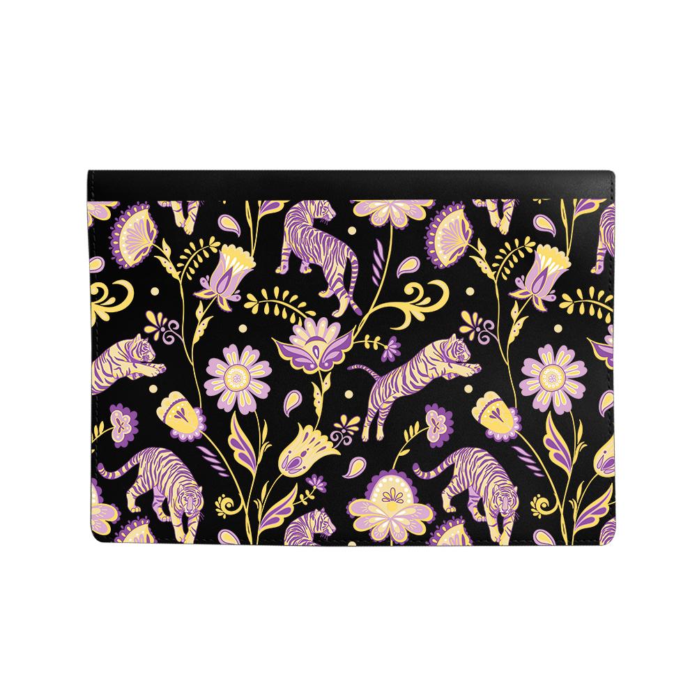 Vegan Leather Sleeve - Tiger & Floral 4.0