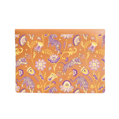 Vegan Leather Sleeve - Tiger & Floral 4.0