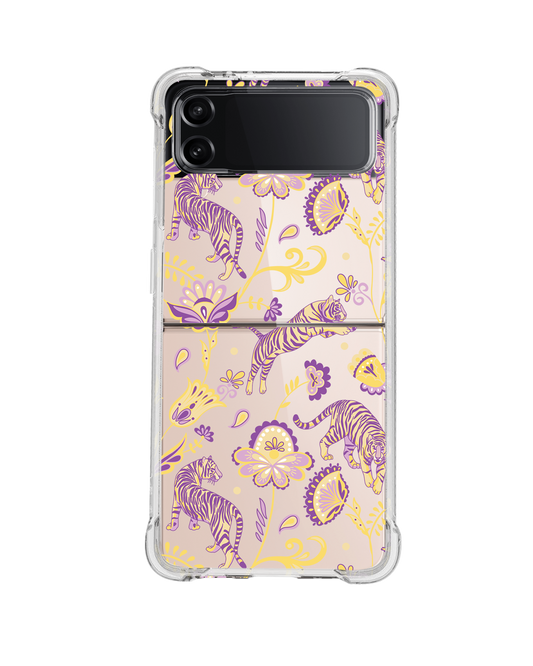 Android Flip / Fold Case - Tiger & Floral 4.0