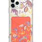 iPhone Phone Wallet Case - Tiger & Floral 4.0