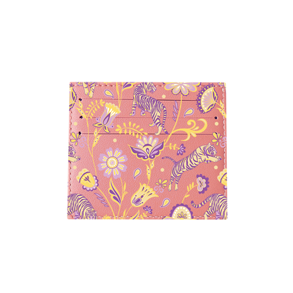 6 Slots Card Holder - Tiger & Floral 4.0