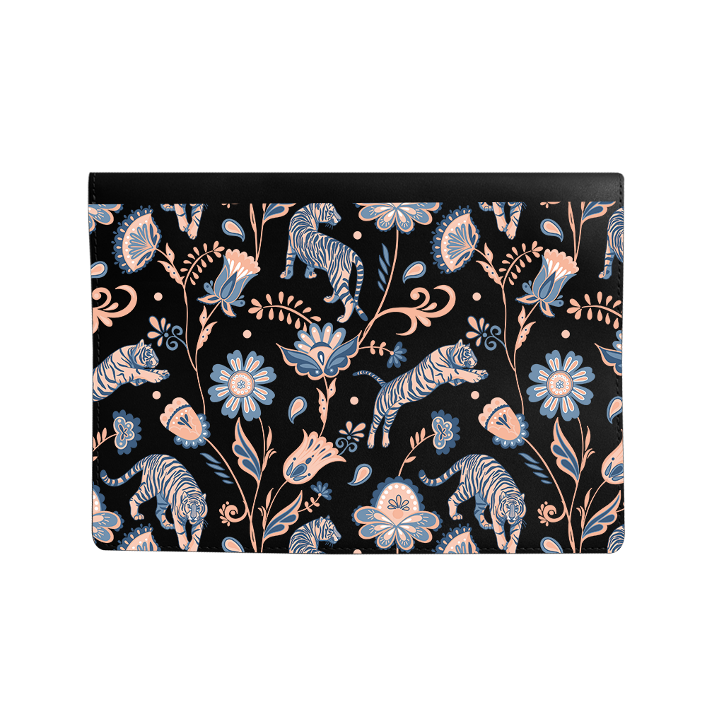 Vegan Leather Sleeve - Tiger & Floral 5.0