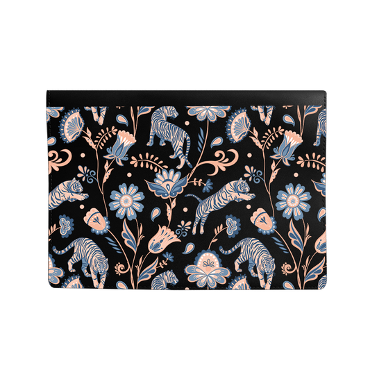 Vegan Leather Sleeve - Tiger & Floral 5.0