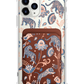 iPhone Magnetic Wallet Case - Tiger & Floral 5.0