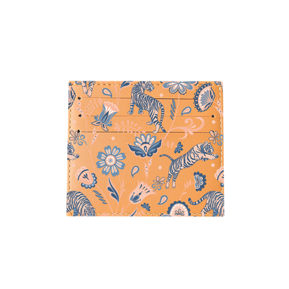 6 Slots Card Holder - Tiger & Floral 5.0
