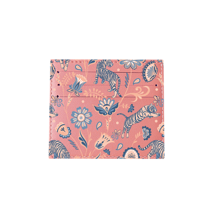 6 Slots Card Holder - Tiger & Floral 5.0