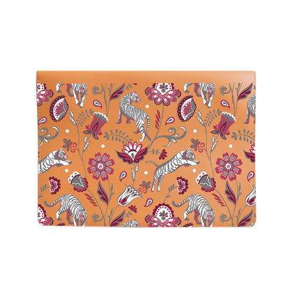 Vegan Leather Sleeve - Tiger & Floral 6.0