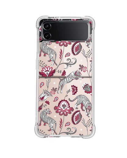Android Flip / Fold Rearguard Hybrid - Tiger & Floral 6.0